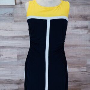 Ralph Lauren Women's Stretch Sheath Dress Navy Blue